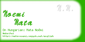 noemi mata business card